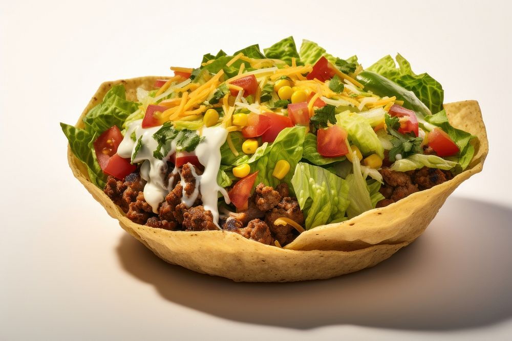 Taco vegetable salad food. AI generated Image by rawpixel.