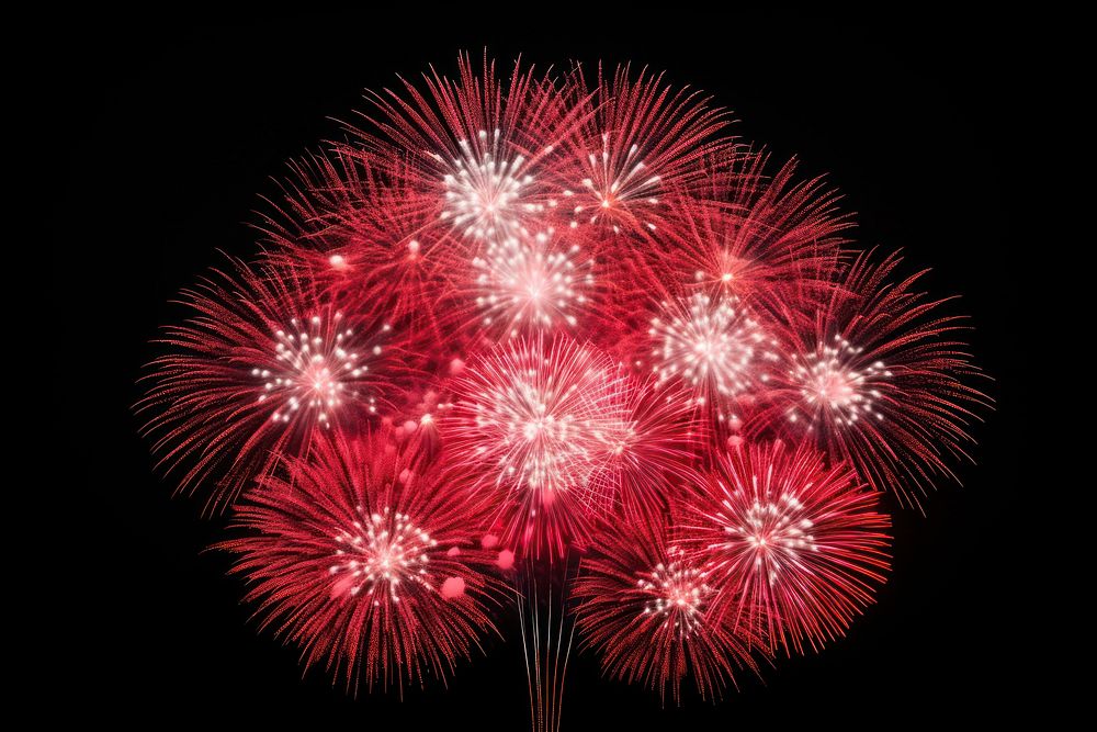 Fireworks illuminated celebration recreation. AI generated Image by rawpixel.