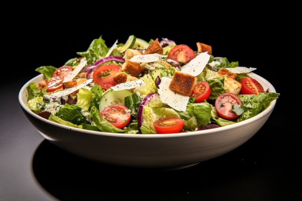 Salad food vegetable meal. AI generated Image by rawpixel.