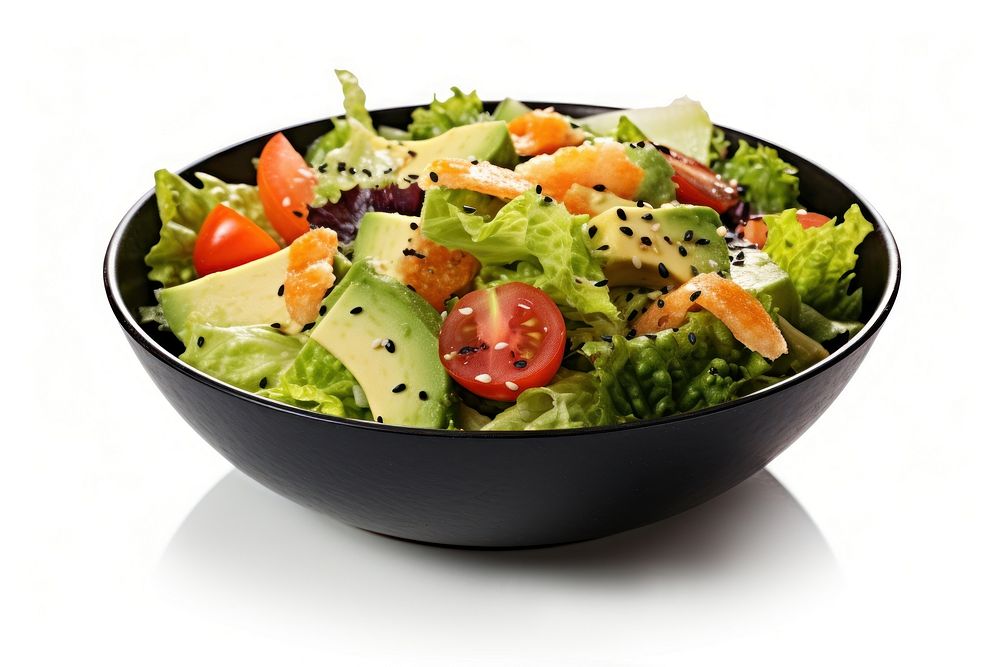 Salad vegetable plate food. AI generated Image by rawpixel.
