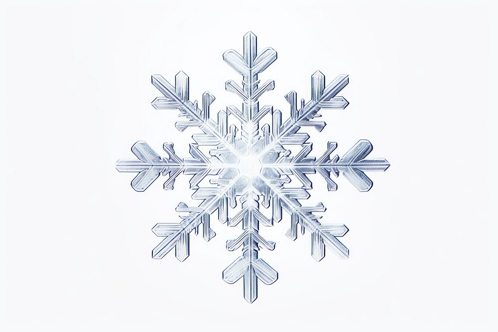 Snowflake winter white ice. AI generated Image by rawpixel.