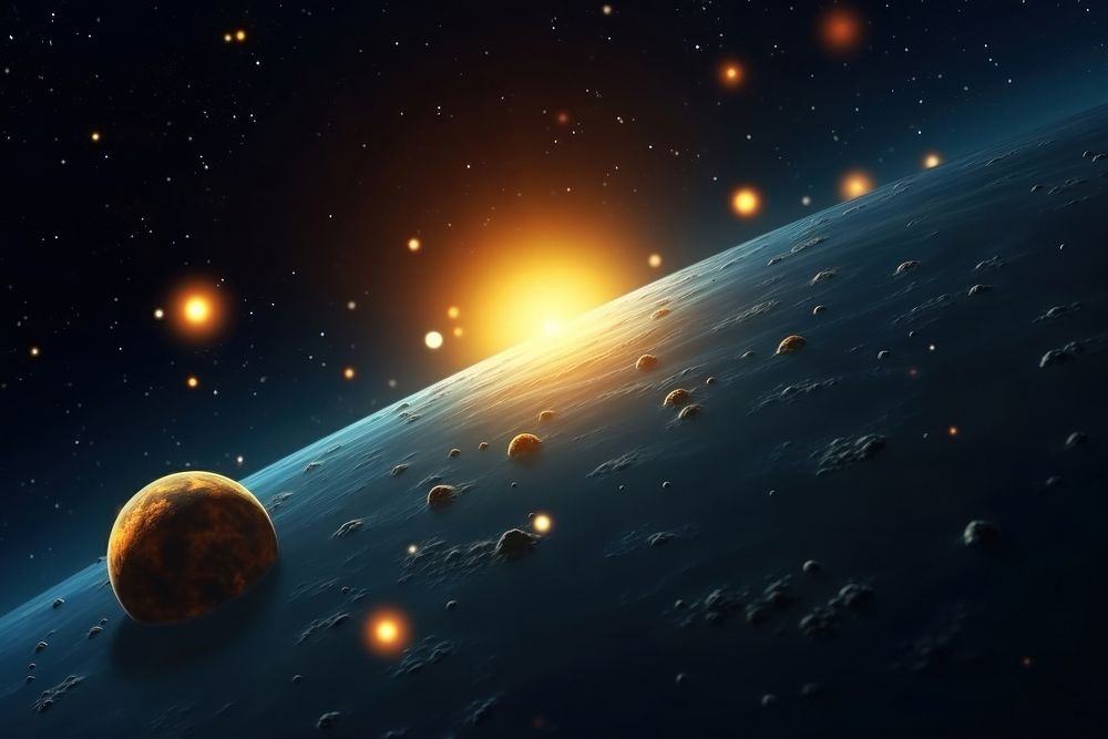 Astronomy universe outdoors planet. AI generated Image by rawpixel.