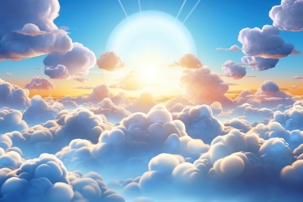 Cloud sun landscape sunlight. AI generated Image by rawpixel.