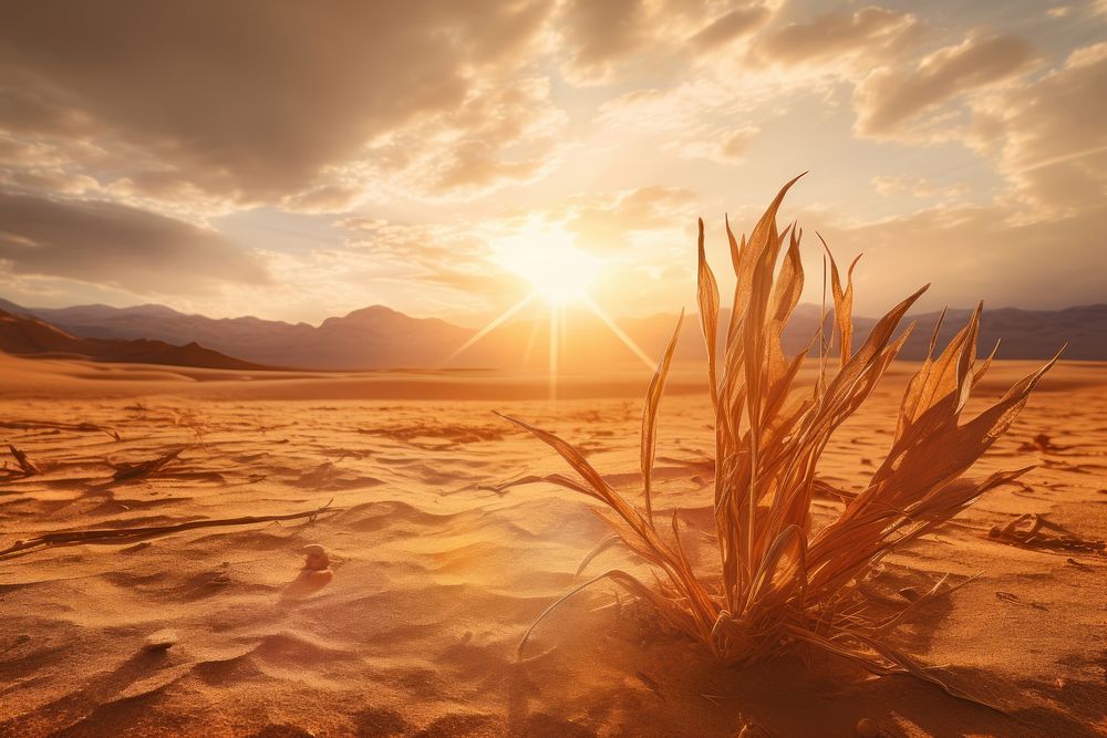 Desert landscape outdoors horizon. 