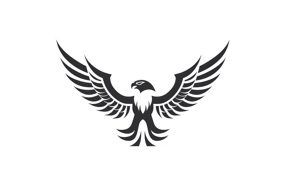Logo drawing symbol eagle. AI generated Image by rawpixel.