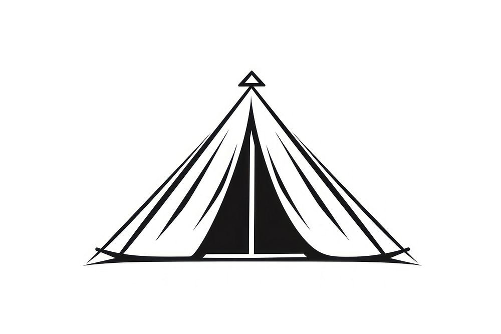 Tent outdoors drawing line. AI generated Image by rawpixel.
