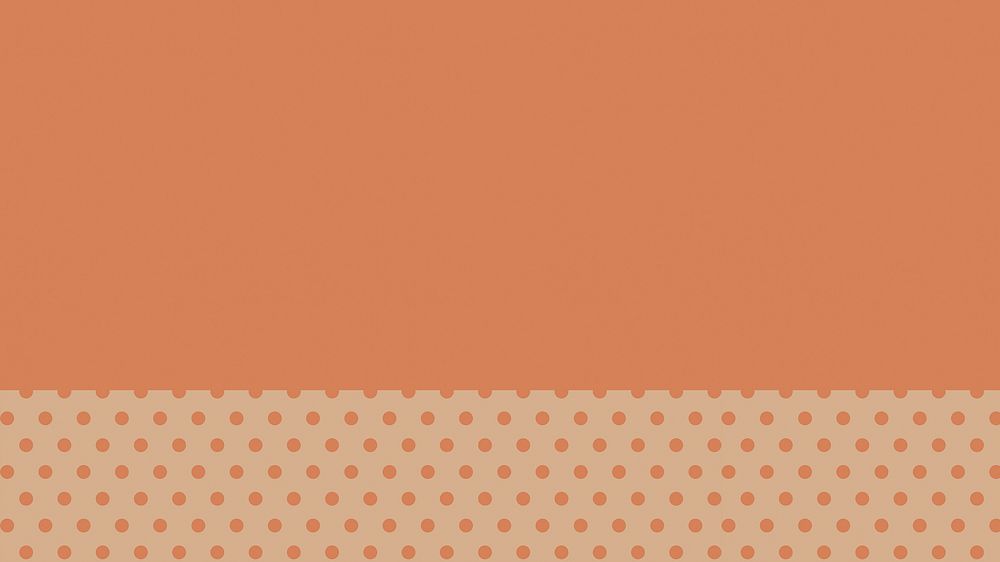 Orange polka dot desktop wallpaper