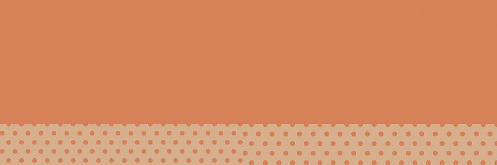 Orange polka dot background for banner