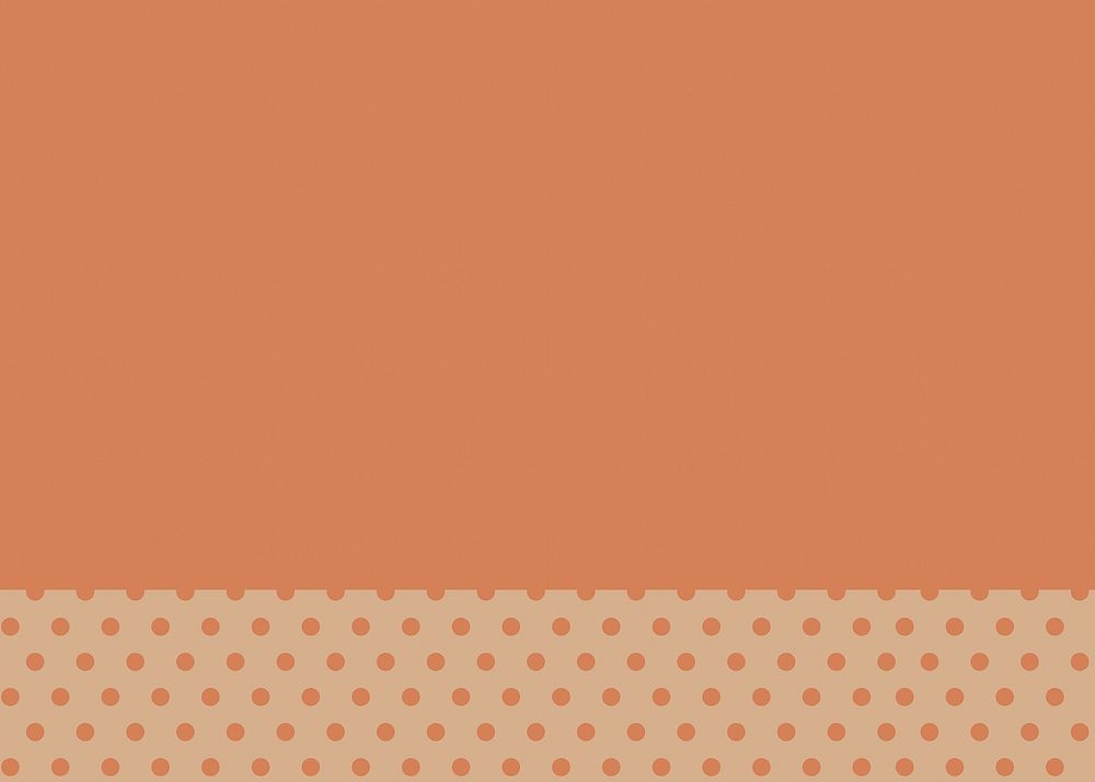 Orange polka dot background design