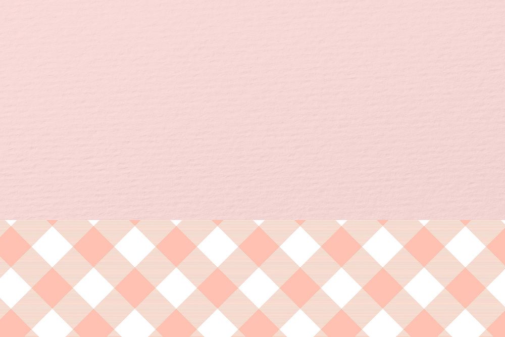 Pastel pink plaid pattern background