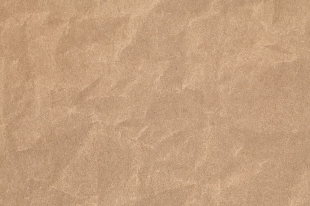 Brown crumpled paper textured background