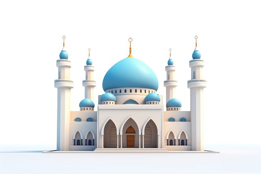 Mosque architecture building dome. AI generated Image by rawpixel.