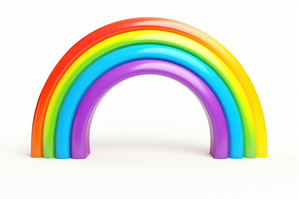 Rainbow white background architecture simplicity. AI generated Image by rawpixel.