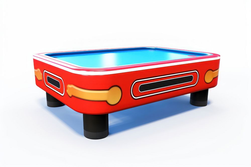 Air hockey table white background billiards. AI generated Image by rawpixel.