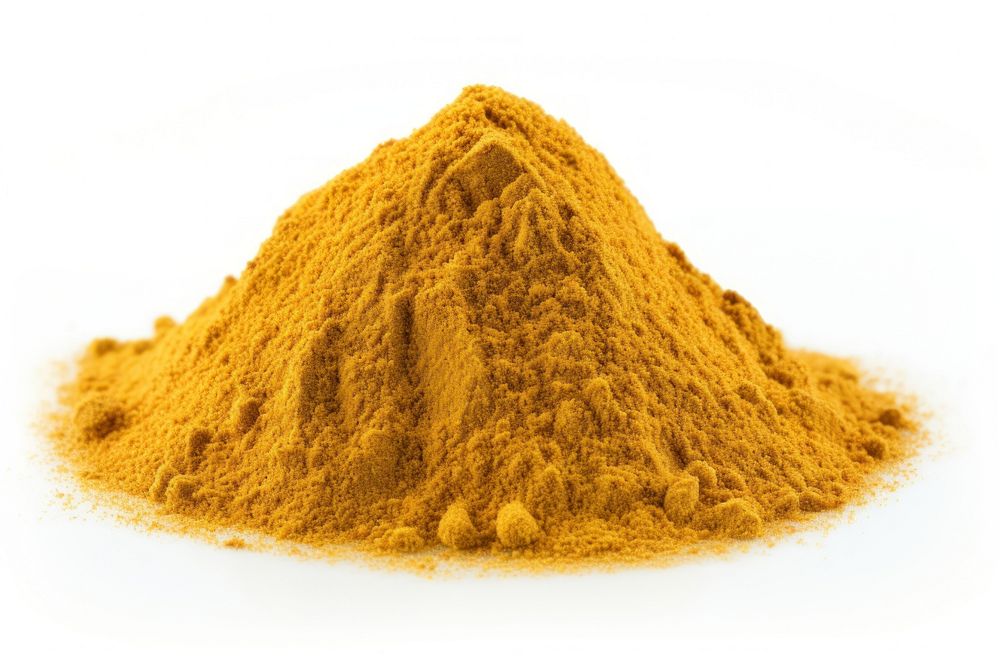 Powder white background curry powder ingredient. AI generated Image by rawpixel.