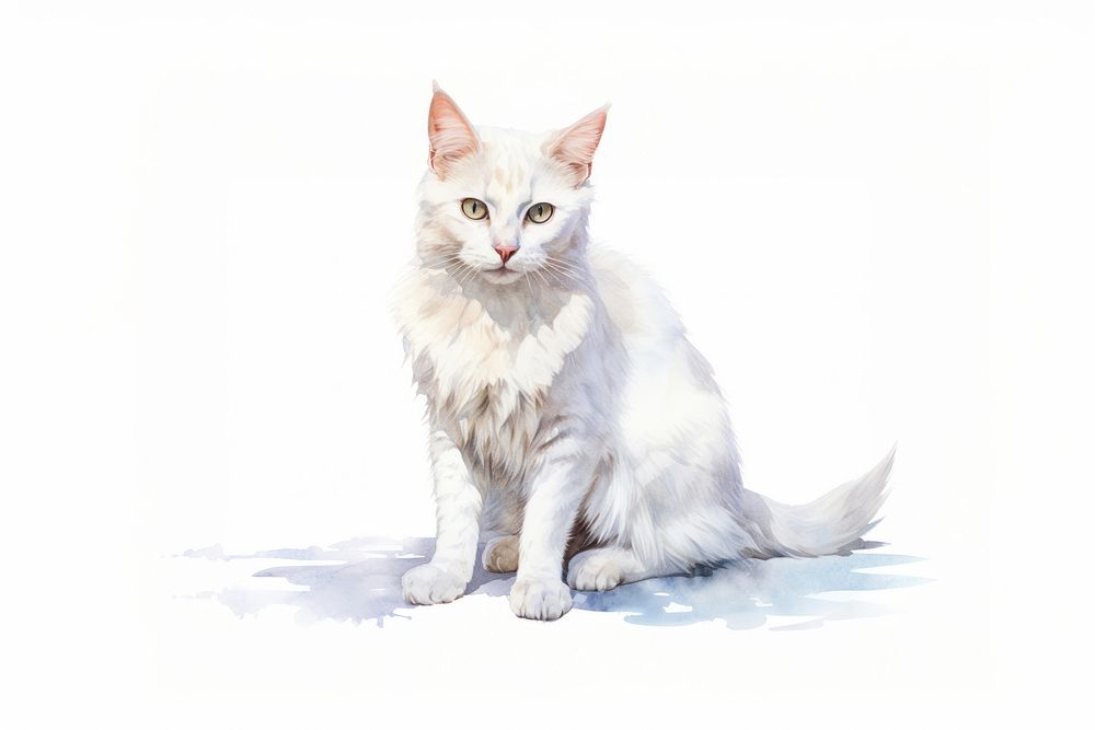 Mammal animal white pet. AI generated Image by rawpixel.