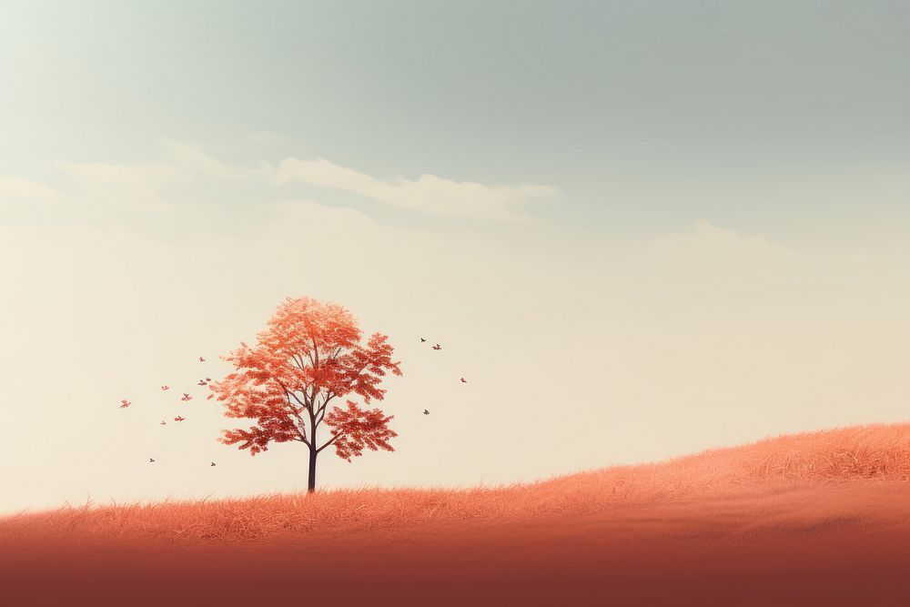 Outdoors autumn plant tree. AI generated Image by rawpixel.