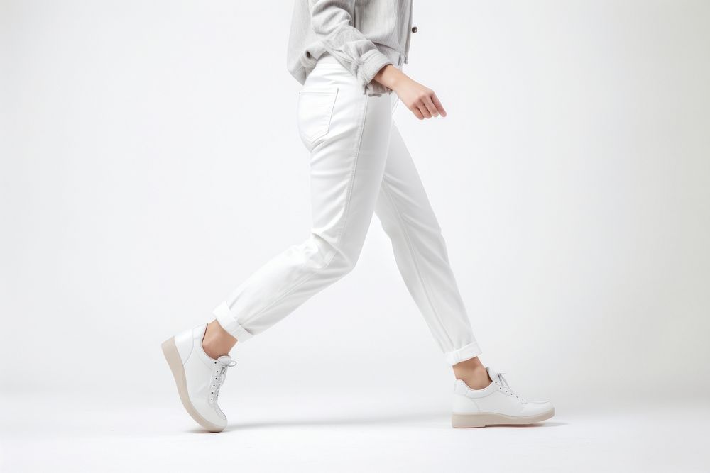 Footwear pants white shoe. AI generated Image by rawpixel.