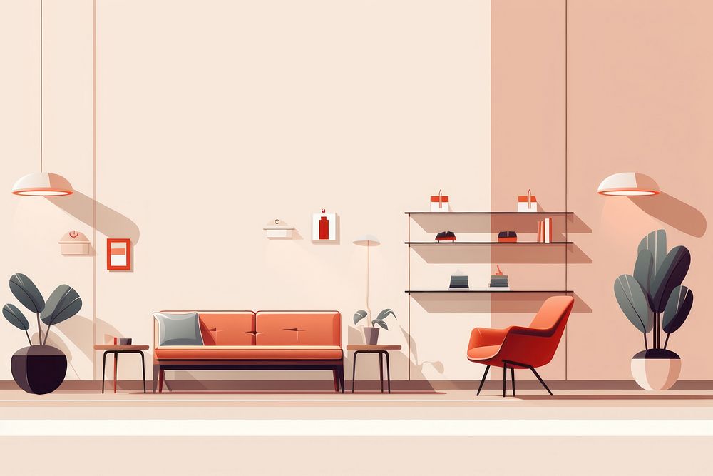 Architecture furniture chair room. AI generated Image by rawpixel.
