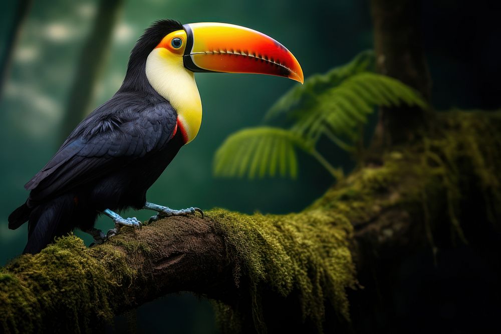 Toucan tree outdoors animal. 