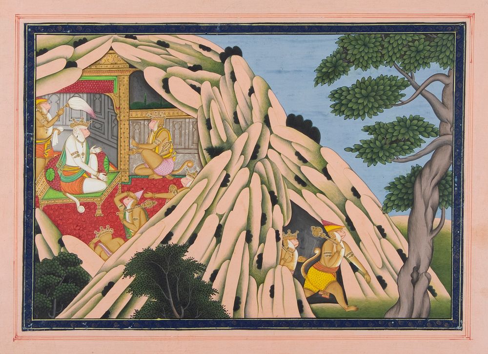 Sugriva Sends Emissaries, Led by Hanuman, to Find Princess Sita