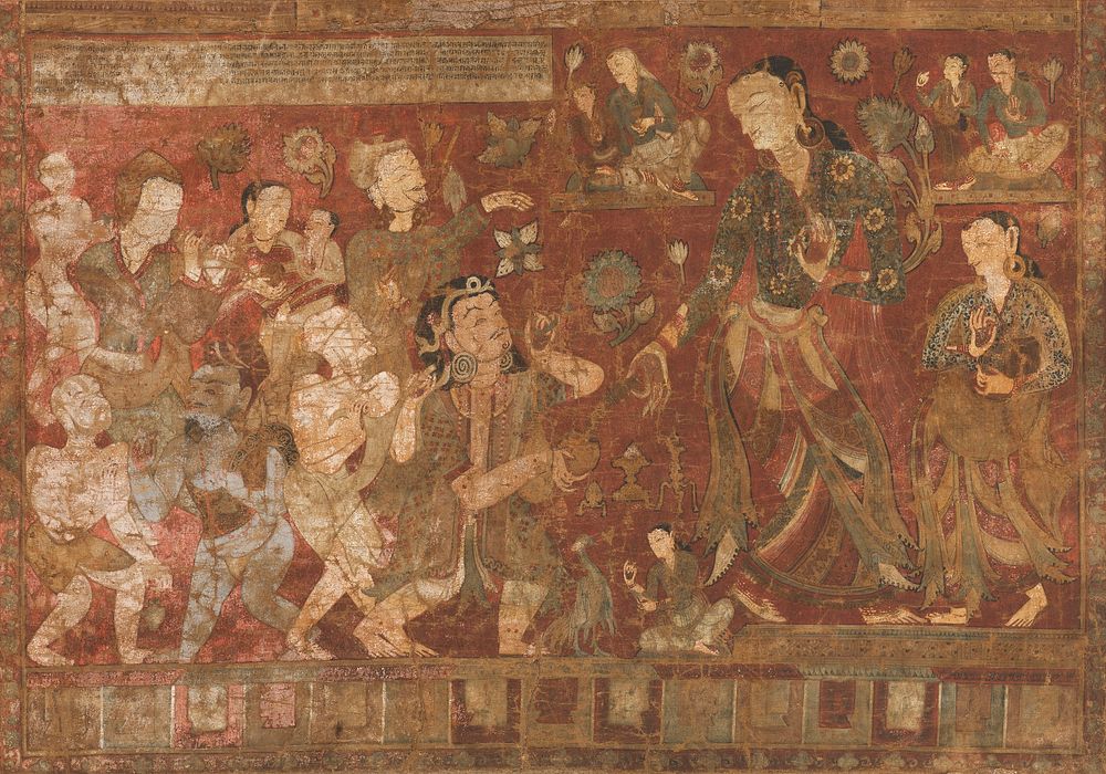 The Mahasiddha (Great Adept) Vanaratna (1384-1468) Receiving Abhishekha (Initiation) from Sita Tara (White Tara)
