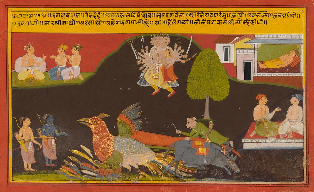 The Abduction of Sita, Folio from a Ramayana (Adventures of Rama)