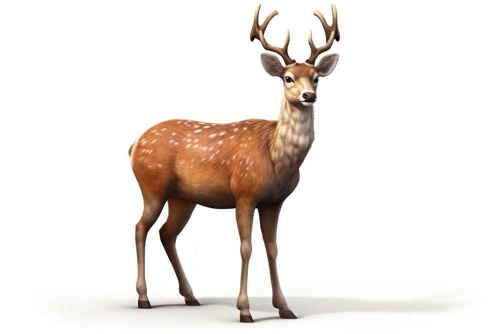 Wildlife animal mammal deer. AI generated Image by rawpixel.