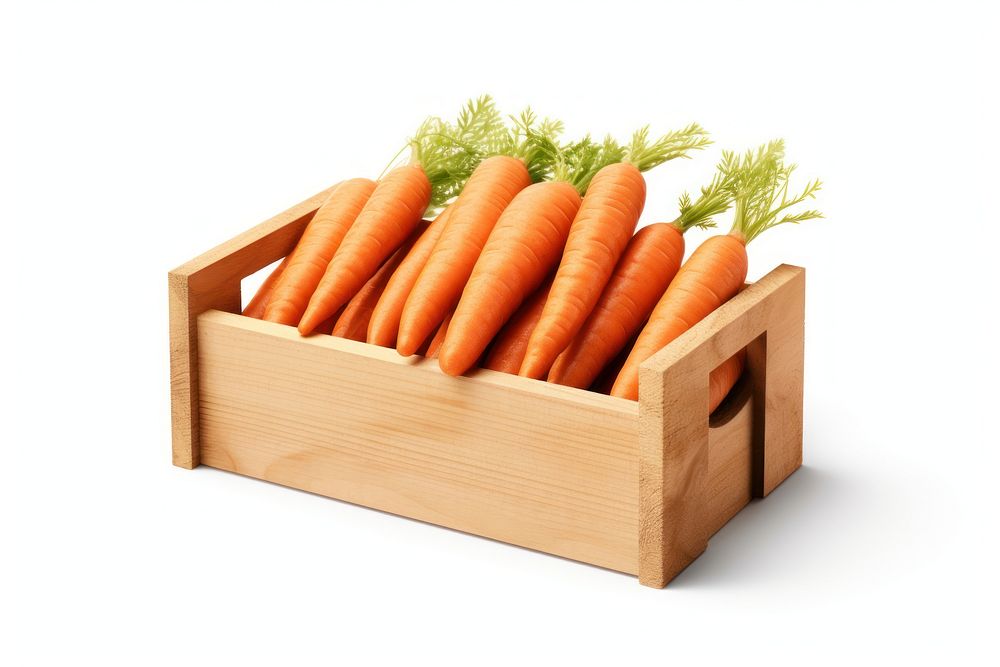 Carrot box vegetable plant. AI generated Image by rawpixel.