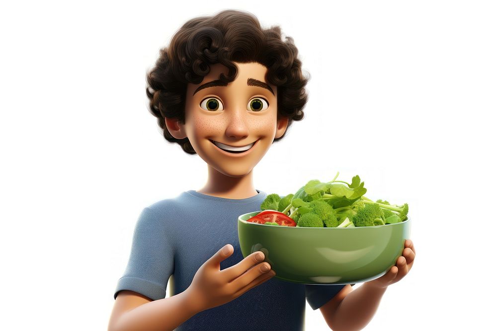 Bowl holding salad food. AI generated Image by rawpixel.