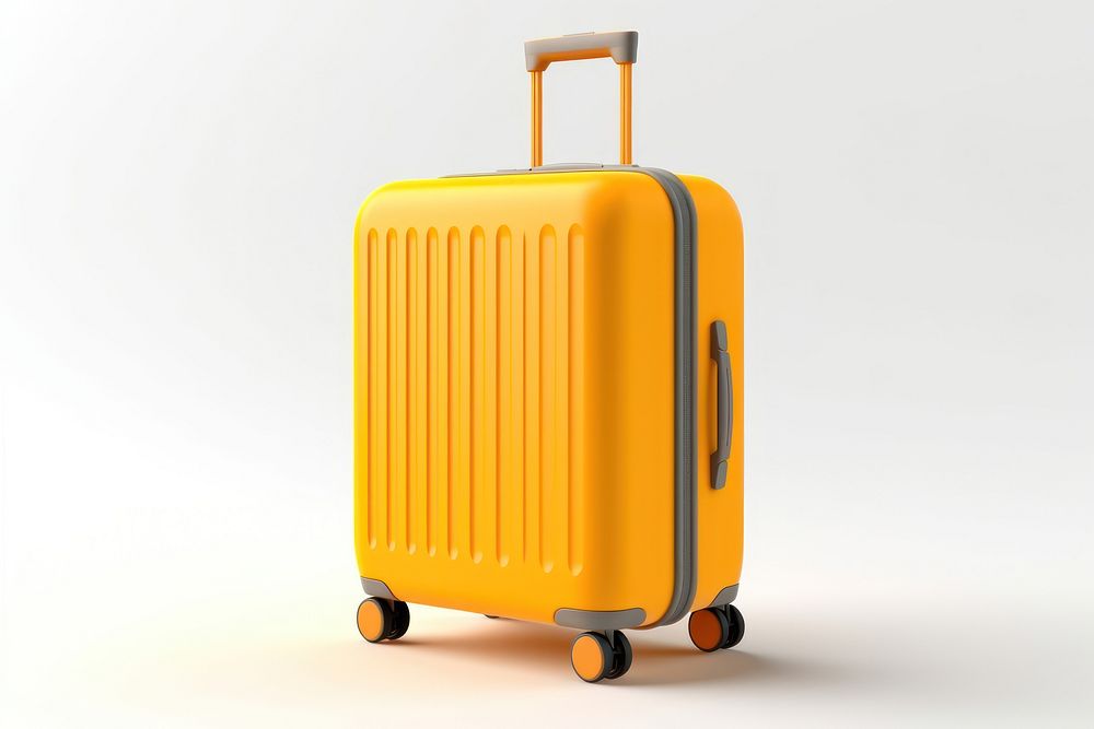Luggage suitcase white background briefcase. AI generated Image by rawpixel.