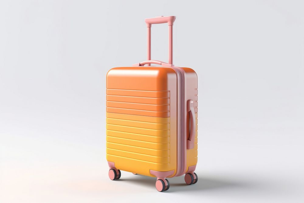 Luggage suitcase white background technology. AI generated Image by rawpixel.