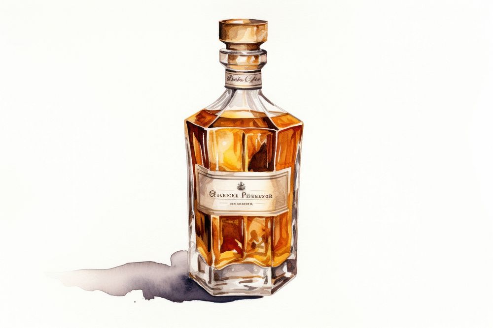 Liqueur bottle perfume whisky drink. AI generated Image by rawpixel.