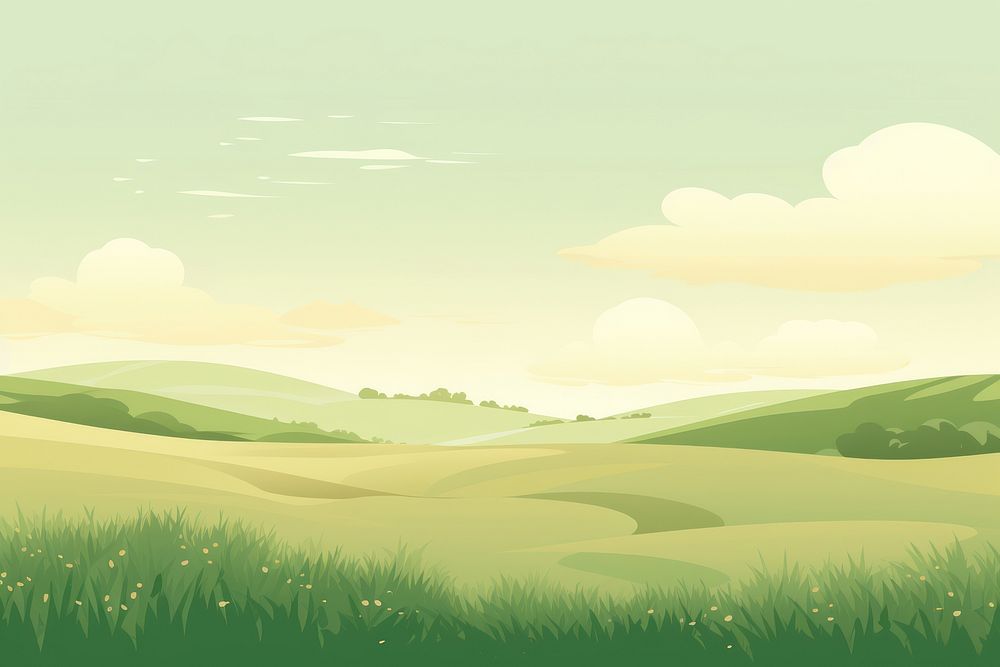Field green backgrounds landscape. AI generated Image by rawpixel.