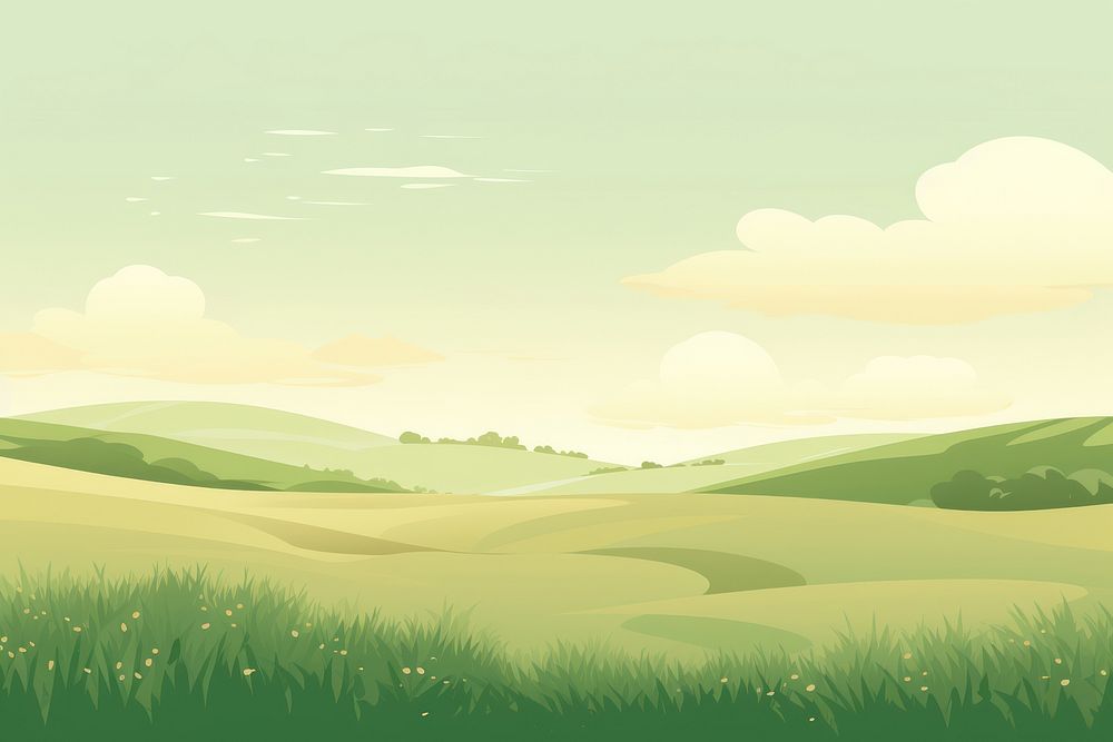 Field green  landscape. 