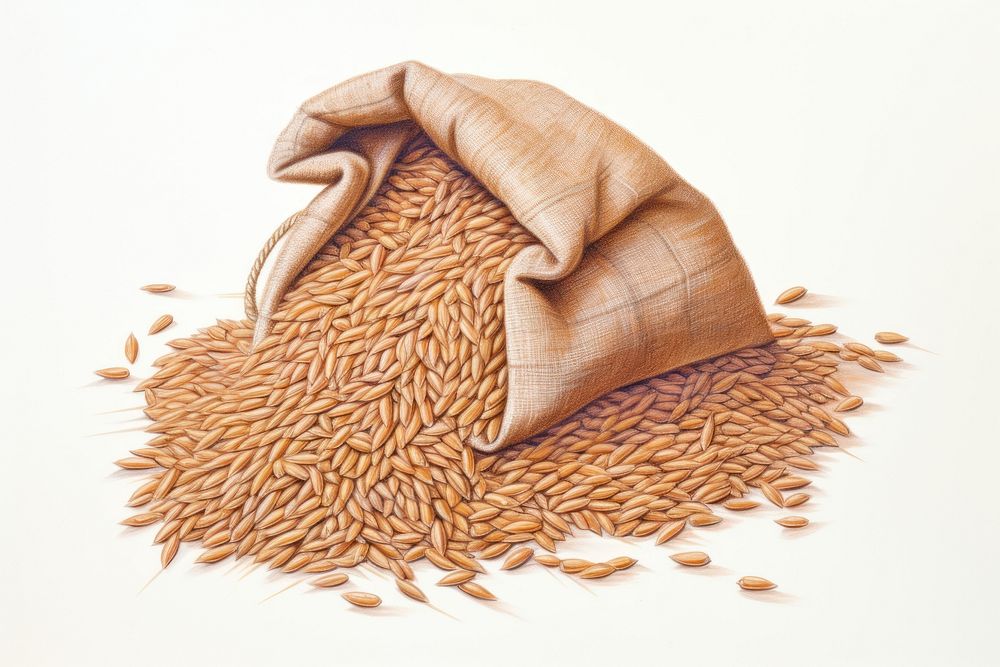 Wheat brown grain food. AI generated Image by rawpixel.