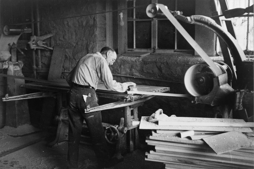 Furniture factory, Arthurdale, West Virginia. Sourced from the Library of Congress.