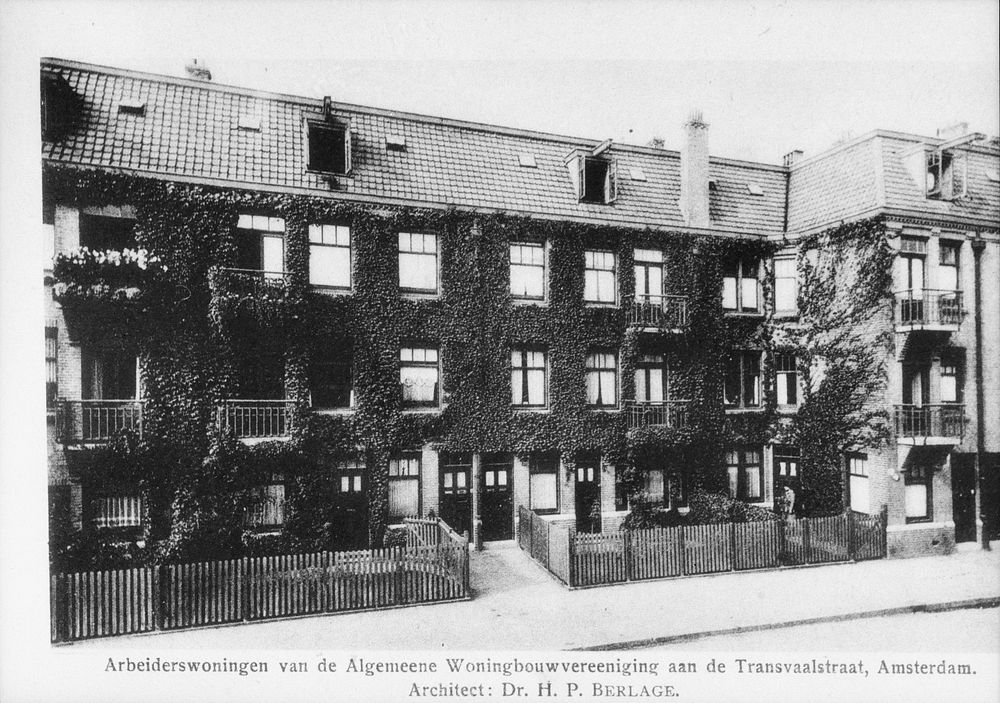 [Untitled photo, possibly related to: Amsterdam, Netherlands. Workers' houses of the General Housing Association (Algemeene…