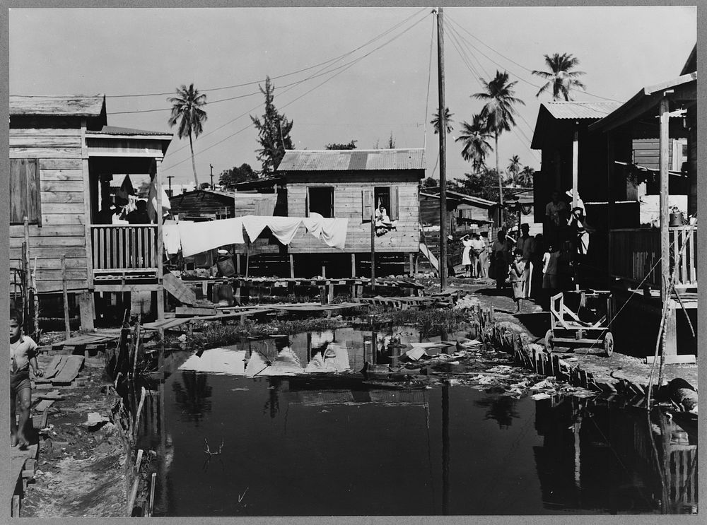 San Juan, Puerto Rico. In the slum area called El Fangitto. Sourced from the Library of Congress.