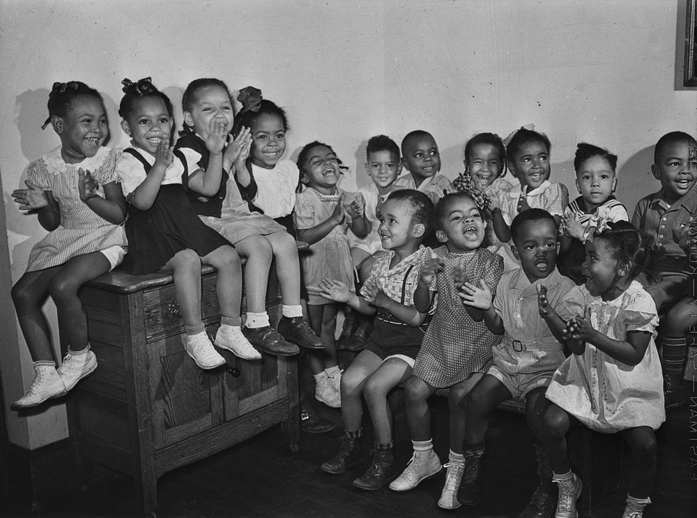 Atlanta University, Atlanta, Georgia. Nursery children. Sourced from the Library of Congress.