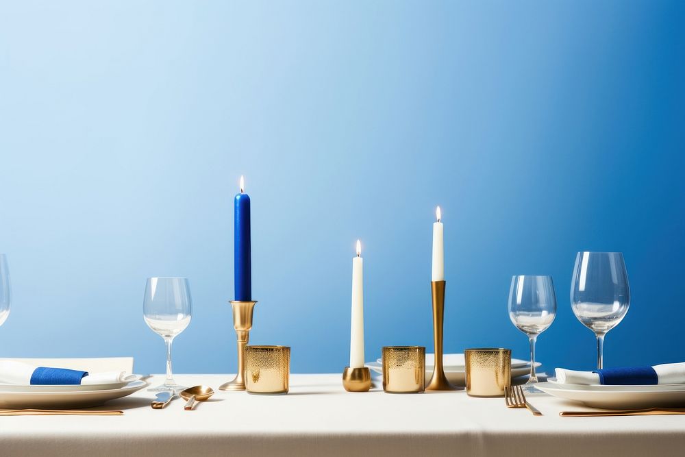 Candle table glass plate. AI generated Image by rawpixel.