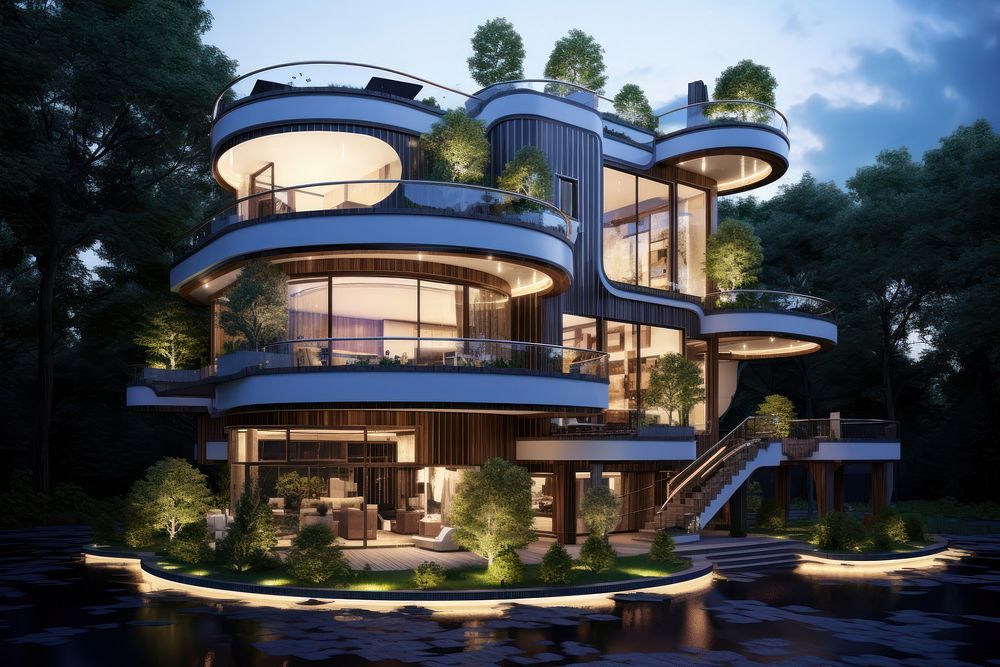 Building architecture outdoors nature. AI generated Image by rawpixel.