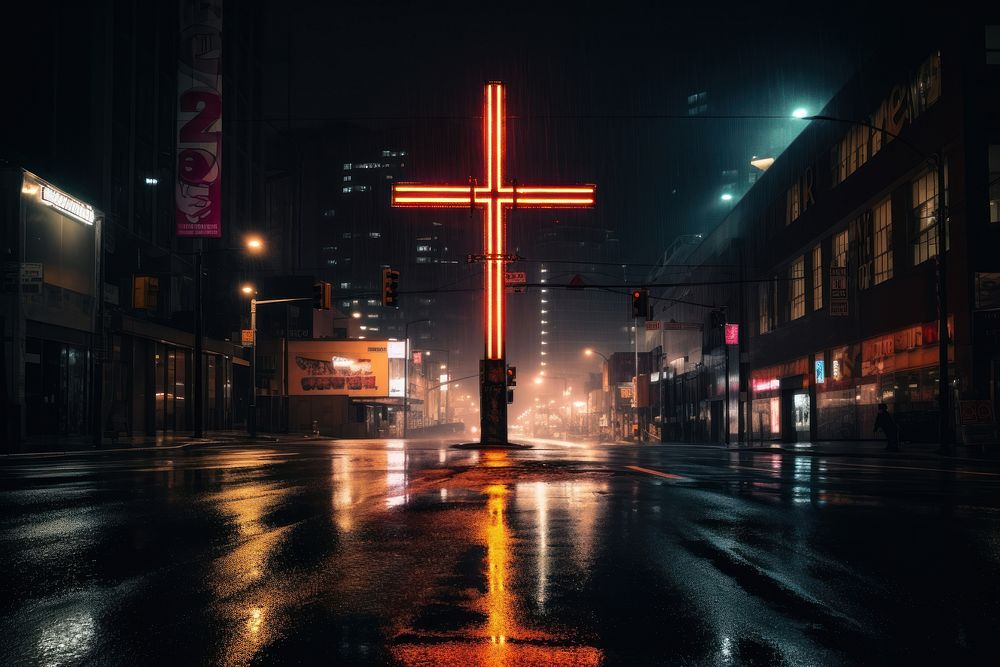 Street cross city architecture. AI generated Image by rawpixel.