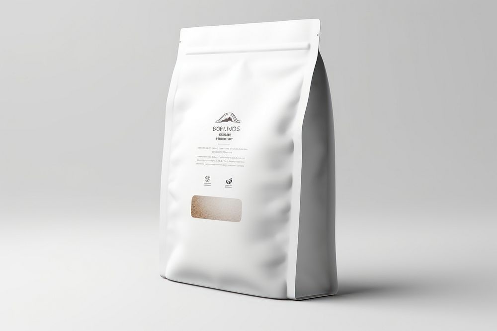 Bag white background powder paper. AI generated Image by rawpixel.