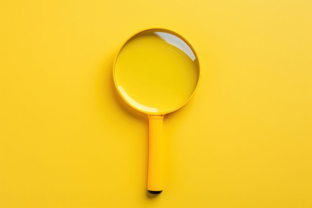 Yellow reflection simplicity circle. AI generated Image by rawpixel.