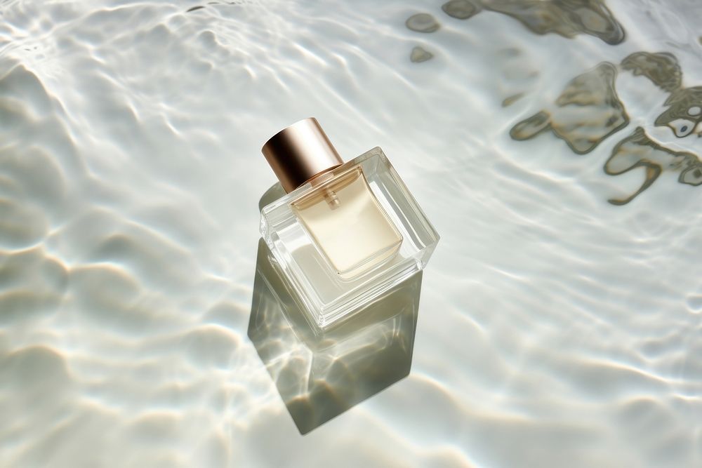 Cosmetics perfume bottle text. AI generated Image by rawpixel.