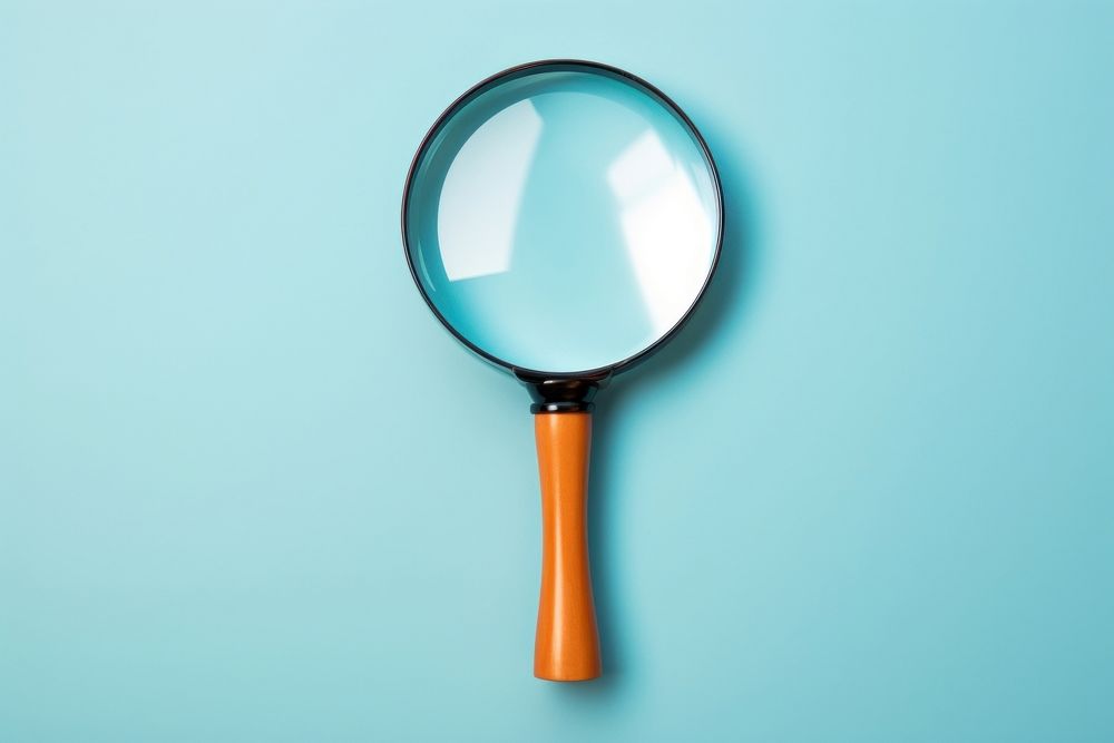 Magnifying reflection circle yellow. AI generated Image by rawpixel.