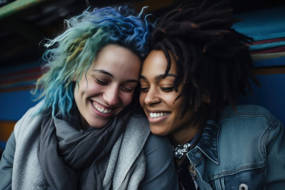 Dreadlocks laughing portrait smiling. AI generated Image by rawpixel.