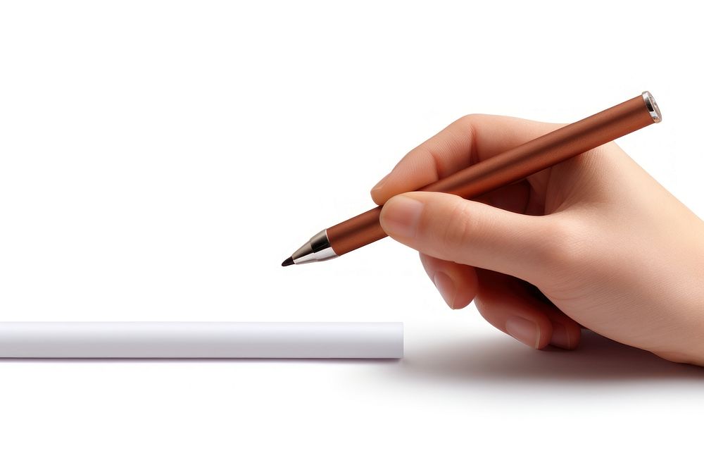 Writing pen holding pencil. AI generated Image by rawpixel.
