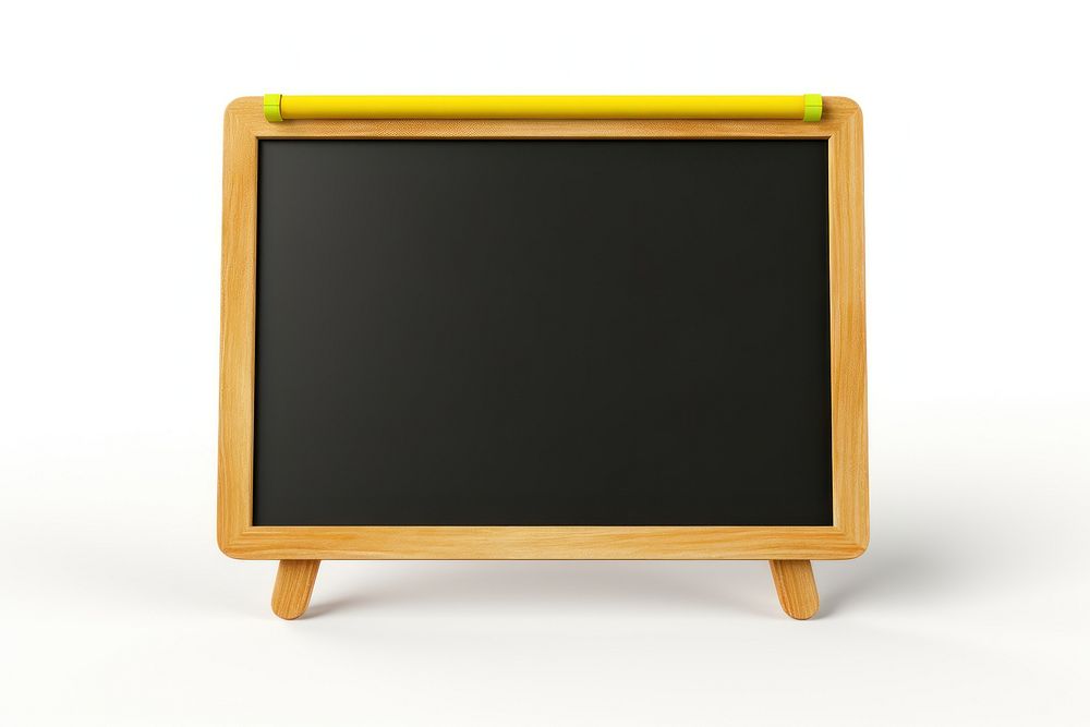 Blackboard white background rectangle furniture. 